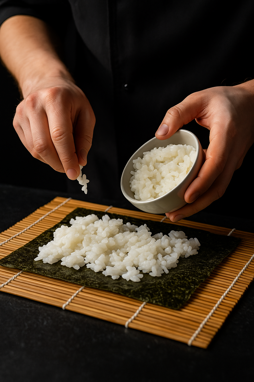 Preparando el arroz
