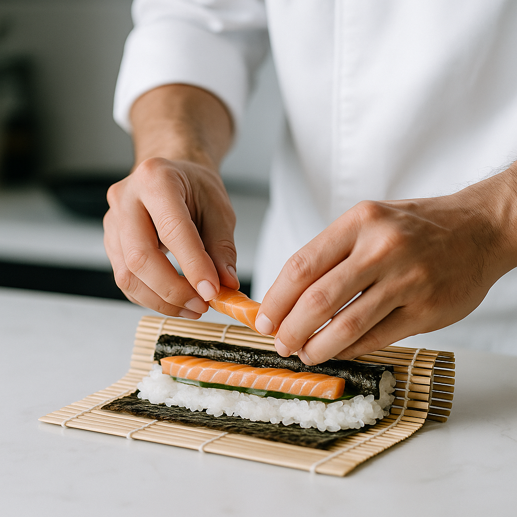 Enrollando sushi